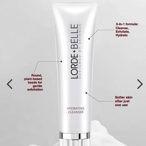 NIB Lorde & Belle Hydrating Cleanser 3.4 FL OZ Non Drying Exfoliating Silky